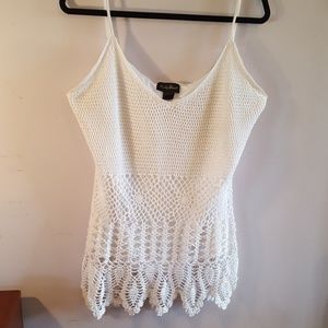 White crochet top